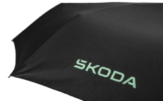 Зонтик черный складной Škoda (6U0087602)