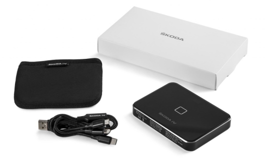 Аккумулятор наружный для мобильных устройств (беспроводной) IV 10 000 mAh SKODA (000051729H) 2