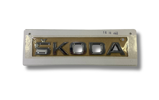 Надпис хром Škoda (5JA8536872ZZ) 2