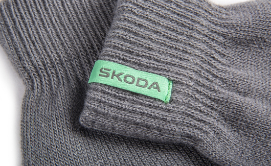 Перчатки мужские серые SKODA (000084340G8XP) 4